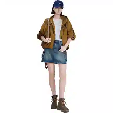 美洋 杜邦三防撞色压胶夹克 女款