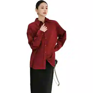 美洋 棉感灯芯绒文艺复古衬衫 女款