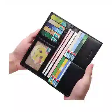 Banyanu Long Wallet Black/Brown