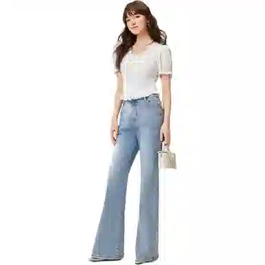 爱依服 法式甜美纯色短袖衬衫 女款