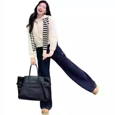 美洋 奶酪外套直筒裤休闲套装 女款