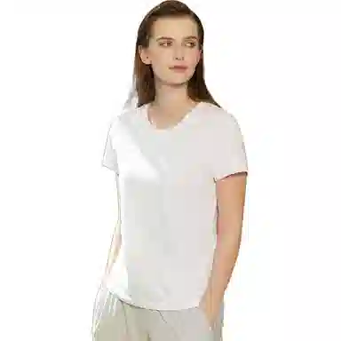 舒雅 蓝牌系列 纯色短袖简约打底衣 女款