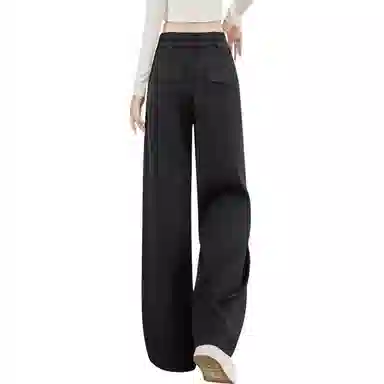 她池 简约高腰显瘦休闲裤 女款