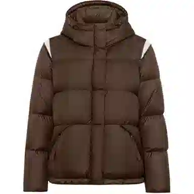 美洋 焦糖鹅绒撞色羽绒服 女款