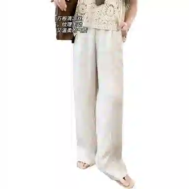 美洋 亚麻老钱通勤休闲裤 女款