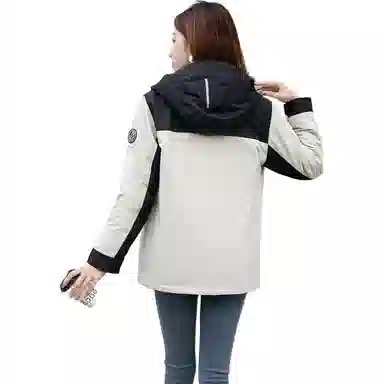 波司登 字母短款连帽长袖羽绒服 女款