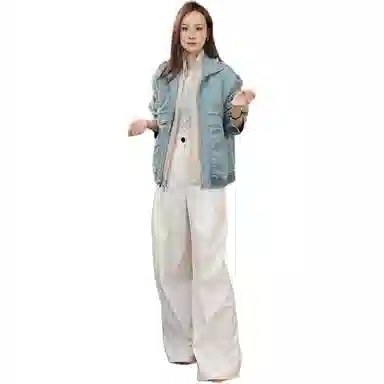 美洋 蓝精灵清爽盐系牛仔外套 女款