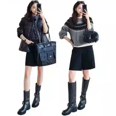 美洋 磨毛保暖五分休闲短裤 女款