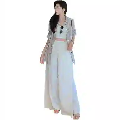 美洋 阔腿裤新中式国风休闲裤 女款