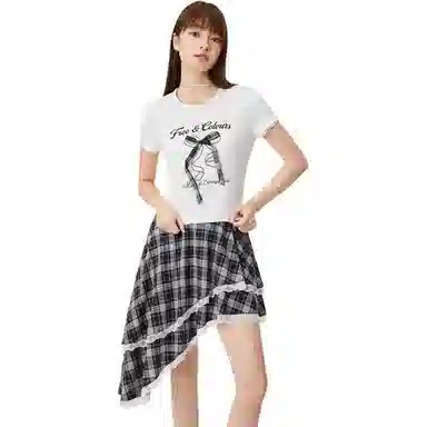 爱依服 夏季韩版辣妹裙装套装 女款