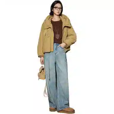 美洋 保暖香蕉袖连帽棉服 女款