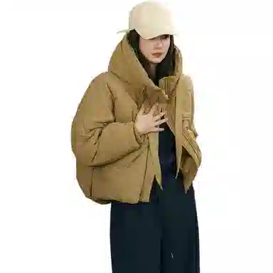 美洋 保暖香蕉袖连帽棉服 女款