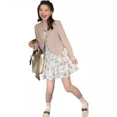 花栗鼠小姐 休闲宽松小个子轻薄短外套西装 女款