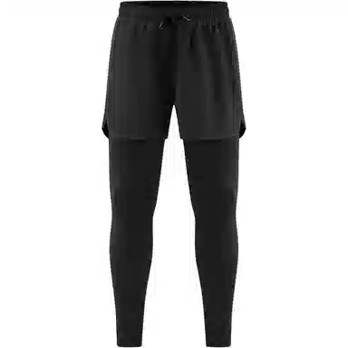 王者荣耀 明世隐款假两件内袋跑步运动健身美式高街潮流时尚通勤舒适日常百搭宽松排汗吸汗透气中腰系带休闲裤 男女同款