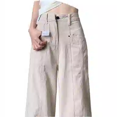 么宁 通勤简约舒适休闲工装裤 女款