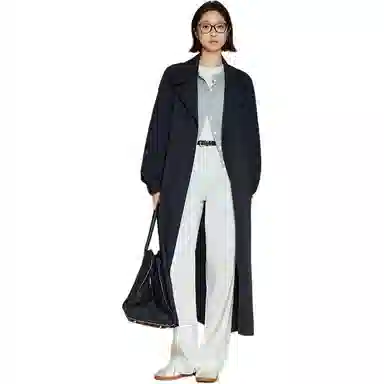 美洋 轻量雾面皱感风衣 女款