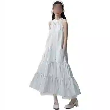 苏九儿 通勤简约时尚百搭无袖连衣裙 女款