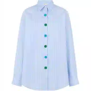 美洋 全棉条纹色织宽松衬衫 女款