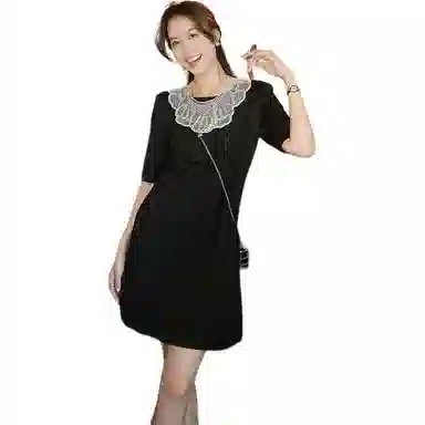 美洋 莫代尔桑蚕丝中袖短袖连衣裙 女款