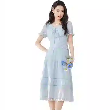 爱依服 上下套裙淡雅甜美裙装套装 女款