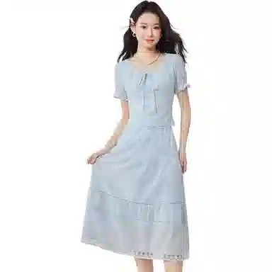 爱依服 上下套裙淡雅甜美裙装套装 女款