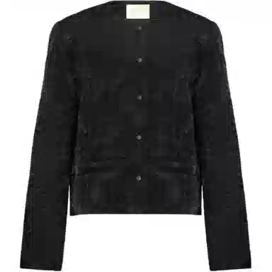 美洋 浮雕中式提花鹅绒内胆夹克 女款