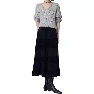 美洋 丝绒加绒保暖休闲长裙 女款