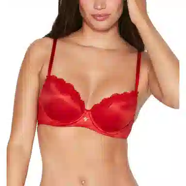 Victoria's Secret Dream Angels Lace Bra Red