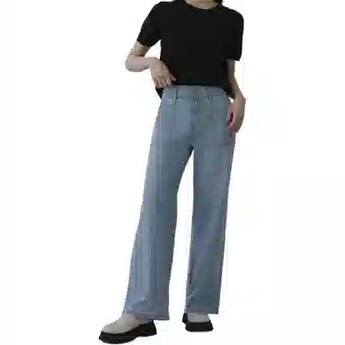 笔杏 显瘦直筒牛仔裤 女款