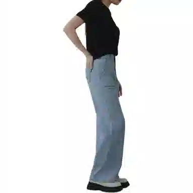 笔杏 显瘦直筒牛仔裤 女款