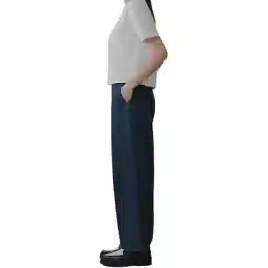 笔杏 显瘦宽松阔腿裤牛仔裤 女款