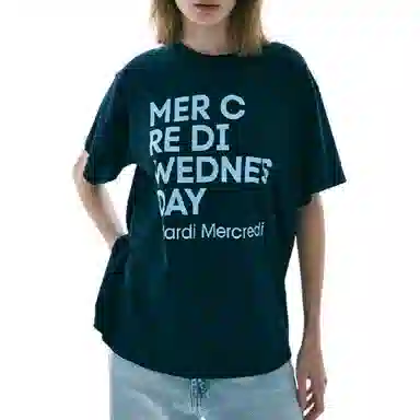 MARDI MERCREDI TSHIRT DU MERCREDI_NAVY SKY FW25T