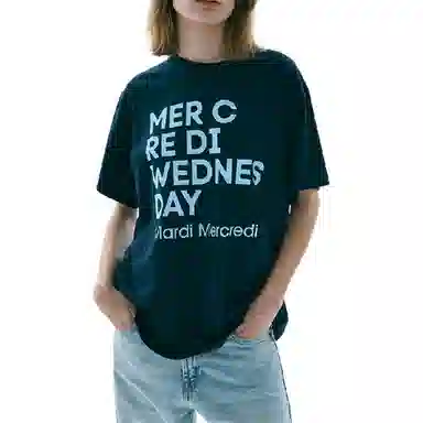 MARDI MERCREDI TSHIRT DU MERCREDI_NAVY SKY FW25T
