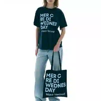 MARDI MERCREDI TSHIRT DU MERCREDI_NAVY SKY FW25T