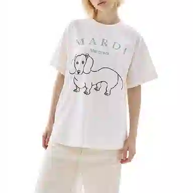 MARDI MERCREDI TSHIRT DDANJI CH.06_CREAM MOSSGREEN FW25T