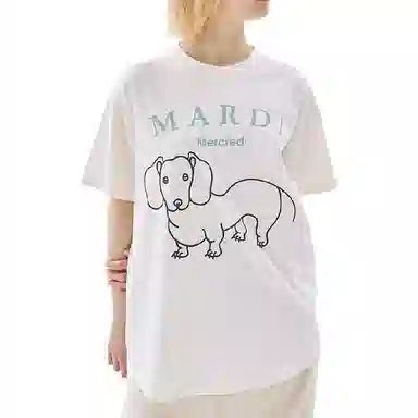 MARDI MERCREDI TSHIRT DDANJI CH.06_CREAM MOSSGREEN FW25T