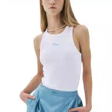 MARDI MERCREDI SS25 TANK RACER ESSENTIAL_WHITE SKY