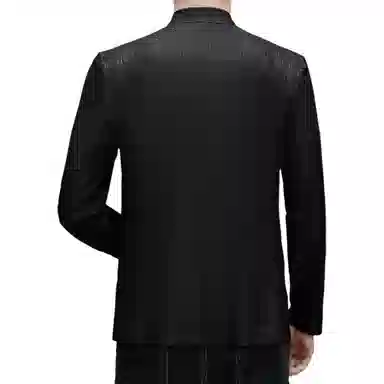 大白鲨 春秋外套商务中年百搭绅士户外微弹纯色休闲弹力单西爸爸装西装 男款