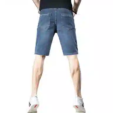 贵色 夏季 高端薄款直筒中裤潮流牛仔短裤 男女同款