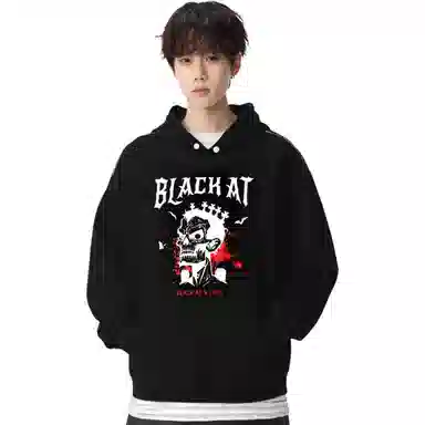 BLACK AT LOGO