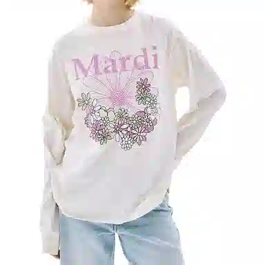 MARDI MERCREDI FLOWERMARDI JARDIN_CREAM PINKLAVENDER FW25T