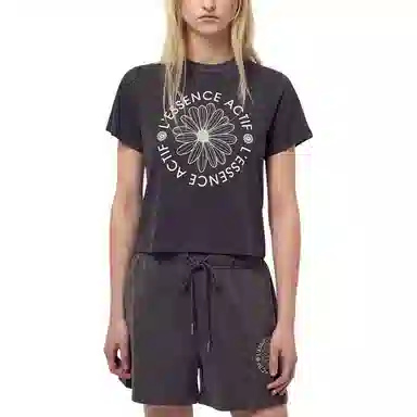 MARDI MERCREDI FW25 SWEAT SHORTS PIGMENT WASHING_CHARCOAL CREAM