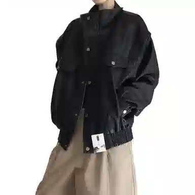 【小众设计感复古机车皮衣】布客行 痞帅狂野硬朗叛逆霸气防水防风百搭日常出行做旧质感英伦学院风宽松外套夹克 男女同款