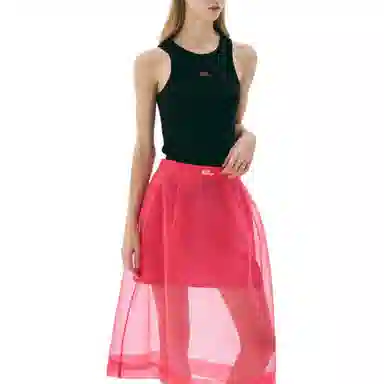 MARDI MERCREDI SS25 TANK RACER ESSENTIAL_BLACK FUCHSIA