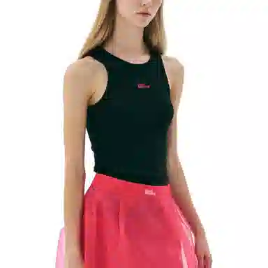 MARDI MERCREDI SS25 TANK RACER ESSENTIAL_BLACK FUCHSIA