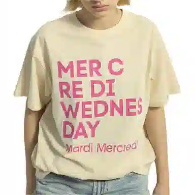 MARDI MERCREDI TSHIRT DU MERCREDI_BUTTER DEEPPINK T