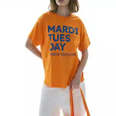MARDI MERCREDI TSHIRT DU MARDI_ORANGE BLUE FW25T