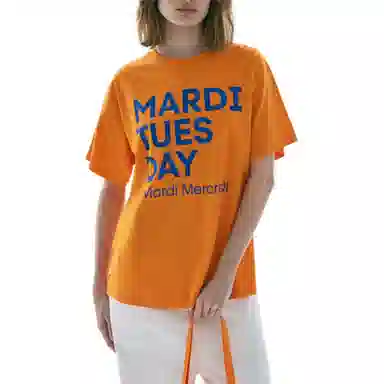 MARDI MERCREDI TSHIRT DU MARDI_ORANGE BLUE FW25T