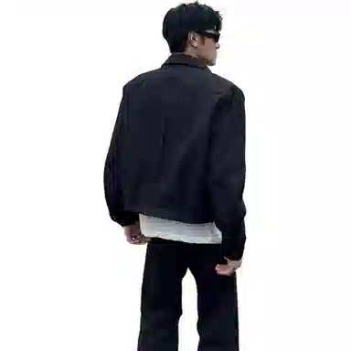 黑马漫画 美式复古夹克外套男潮牌小众设计高级感休闲西装 男女同款