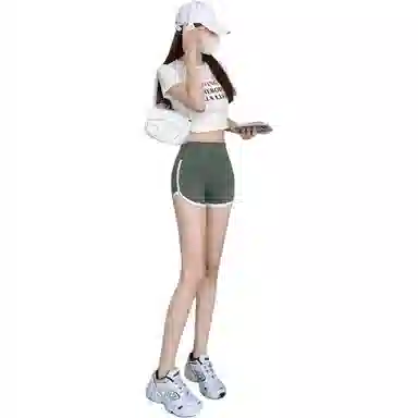 木清清 三分鲨鱼裤薄款收腹提臀防走光打底裤可外穿拼接瑜伽安全裤休闲短裤 女款